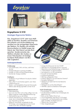 Ergophone S 510 - Ergophone GmbH