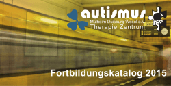 Fortbildungskatalog 2015 - Autismus Mülheim Duisburg Wesel eV