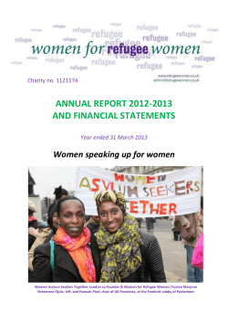annual report - Women For Refugee Women