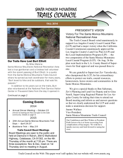 14 Newsletter - Santa Monica Mountains Trails Council
