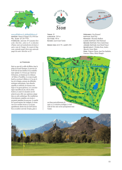 Golf Club Sion - SWISS Golf Traveller Trophies 2014