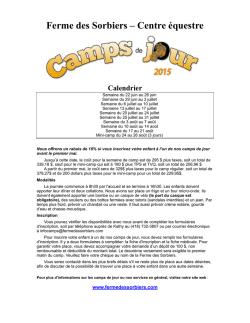 Inscription - Ferme des sorbiers