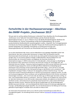 Hochwasser 2013 - Deutsches Komitee Katastrophenvorsorge