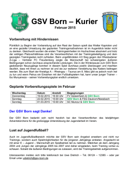 GSV Born &ndash; Kurier