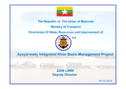 Ayeyarwady Integrated River Basin Management Project