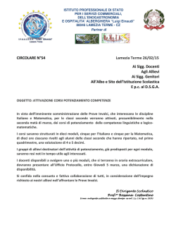 Corsi potenziamento classi seconde
