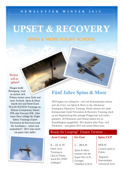 UPSET & RECOVERY RECOVERY