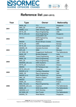 Reference list (2001-2013)