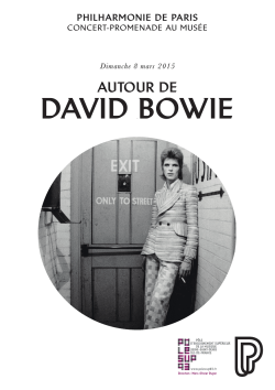 DAVID BOWIE - Philharmonie de Paris