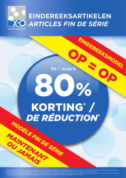 Eindereeksfolder maart 2015