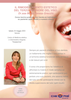 Dr.ssa Maria Teresa Grecchi, Verona, 23 Maggio 2015