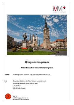 Hier geht es zum Kongressprogramm und zur Anmeldung