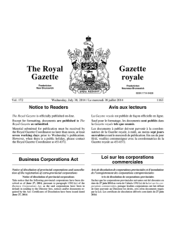 July 30 juillet - Gouvernement du Nouveau