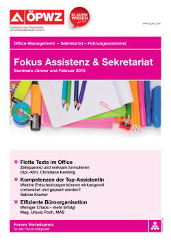 Fokus Assistenz & Sekretariat