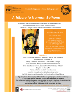 A Tribute to Norman Bethune