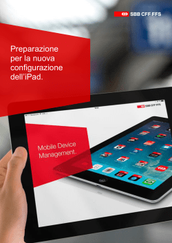 iPad preparazione per la pre