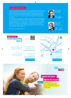 Jugend von heute &ndash; Agenda f&uuml;r morgen - FDP