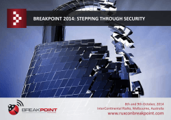 the Breakpoint 2014 brochure