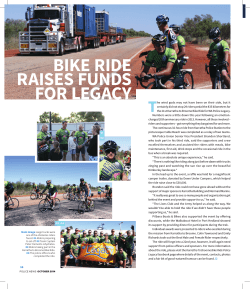 a charity ride through Western Australia