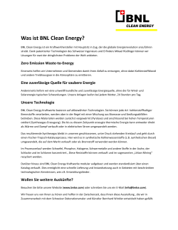 Was ist BNL Clean Energy?