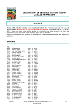 Inscrits CB Ind masters 140315