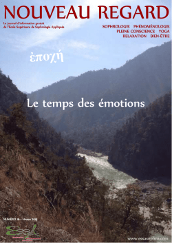NOUVEAU REGARD N°16 hivers 2014-2015