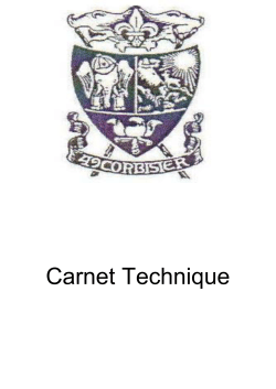Carnet Technique