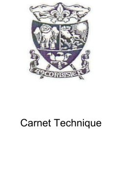 Carnet Technique
