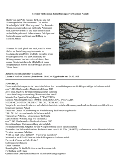 Herzlich willkommen beim Bildungsserver Sachsen
