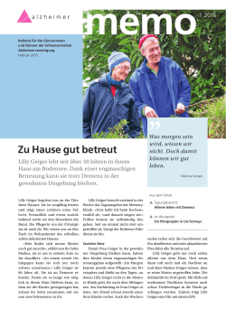 PDF-Download - Schweizerische Alzheimervereinigung