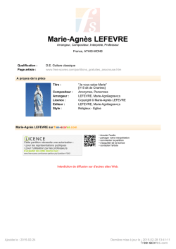 "Je vous salue Marie" [V15 dit de Chartres] - Free