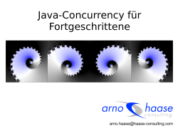 Folien zu seinem Vortrag über Concurrency - JUG
