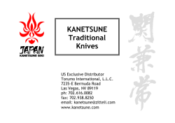KANETSUNE Traditional Knives