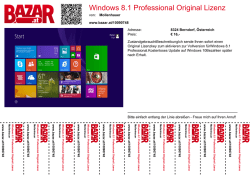 Windows 8.1 Professional Original Lizenz