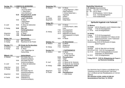Gottesdienstordnung v. 01.02. bis 08.02.15