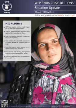 WFP - UNHCR - Emergencies