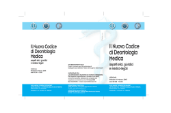 Il Nuovo Codice di Deontologia Medica