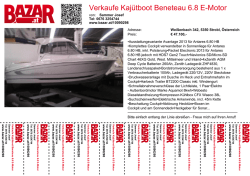 Verkaufe Kajütboot Beneteau 6.8 E-Motor