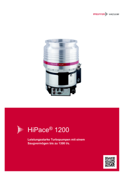 HiPace&reg; 1200 - Pfeiffer Vacuum