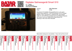 Digitales Satmessgerät Smart S10