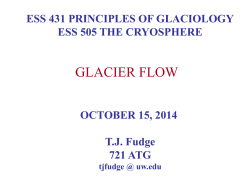 GLACIER FLOW