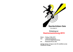 Hautversammlung 2015