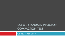 LAB 5 - STANDARD PROCTOR COMPACTION TEST