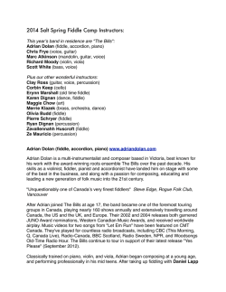 Instructor Bios 2014