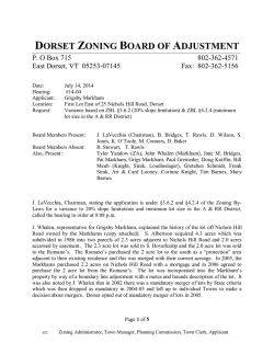 Download File - Town of Dorset, VT