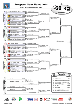 Judo Contest Sheet - International Judo Federation