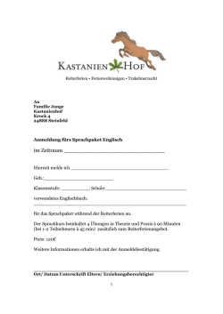 im Zeitraum - Kastanienhof in Steinfeld