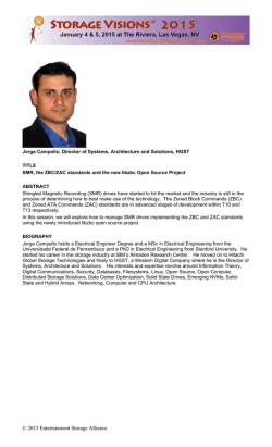 Jorge Campello, HGST - Storage Visions Conference