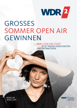 GROSSES SOMMER OPEN AIR GEWINNEN
