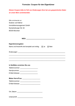 Änderungsmeldung Telefon/Mailadresse Eigentümer